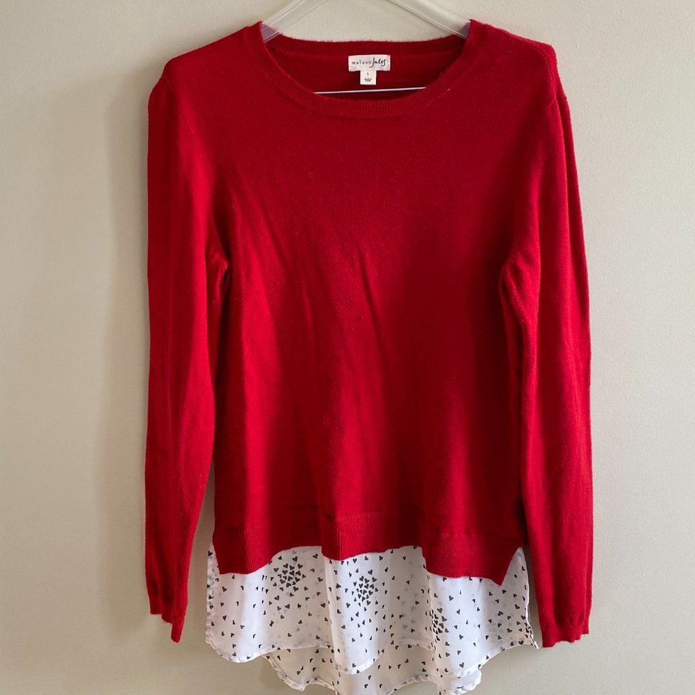 Maison Jules Women's Red Sweater / Size: Large